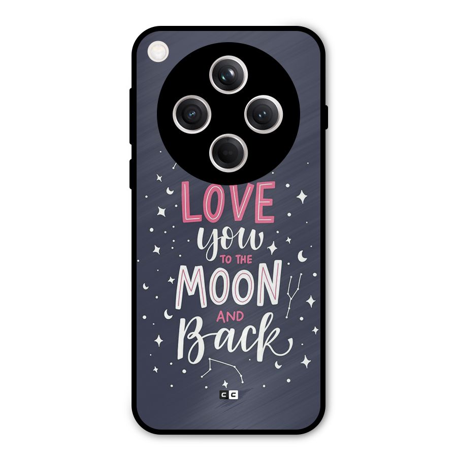 Love To The Moon Metal Back Case for Oppo Find X8