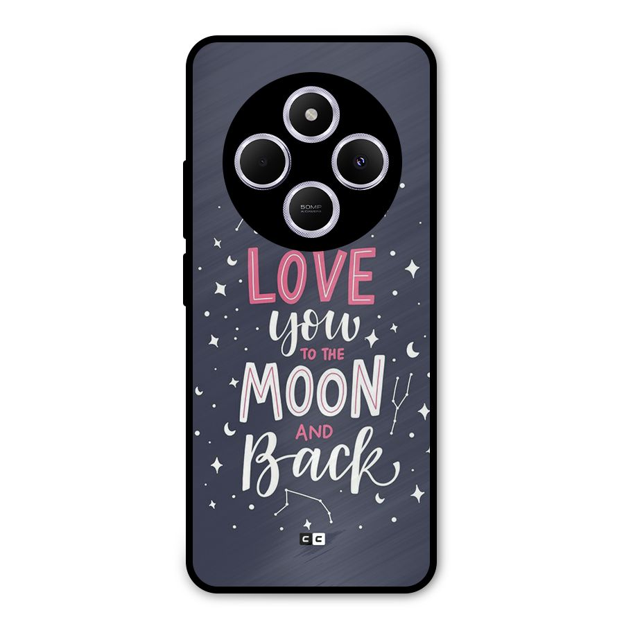 Love To The Moon Metal Back Case for Poco C75 5G