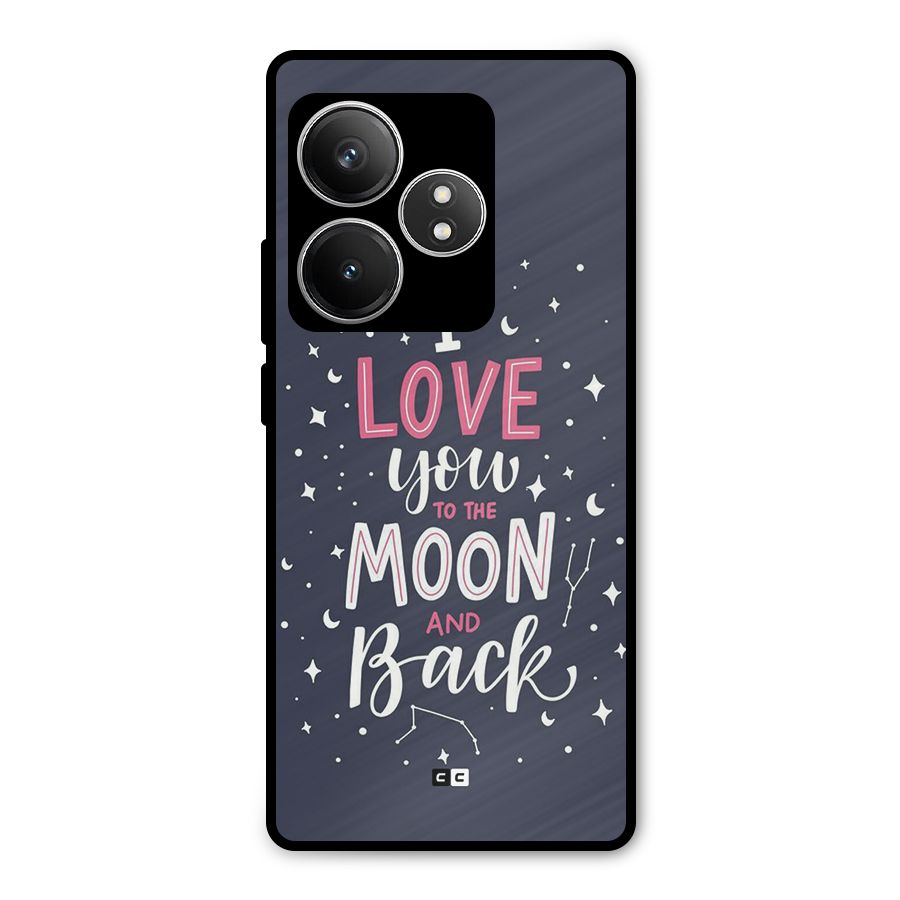 Love To The Moon Metal Back Case for Realme GT 6T