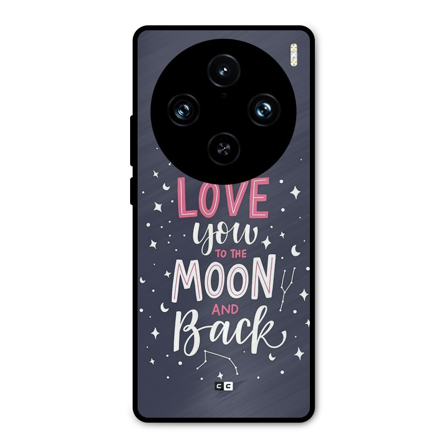 Love To The Moon Metal Back Case for Vivo X100 Pro