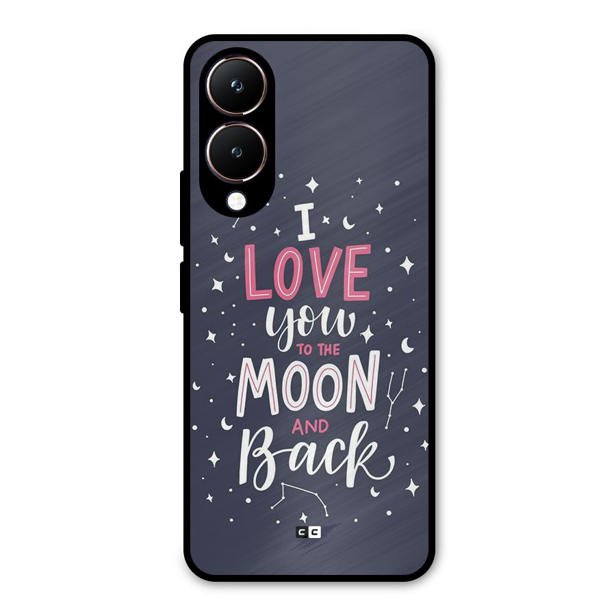 Love To The Moon Metal Back Case for Vivo Y28