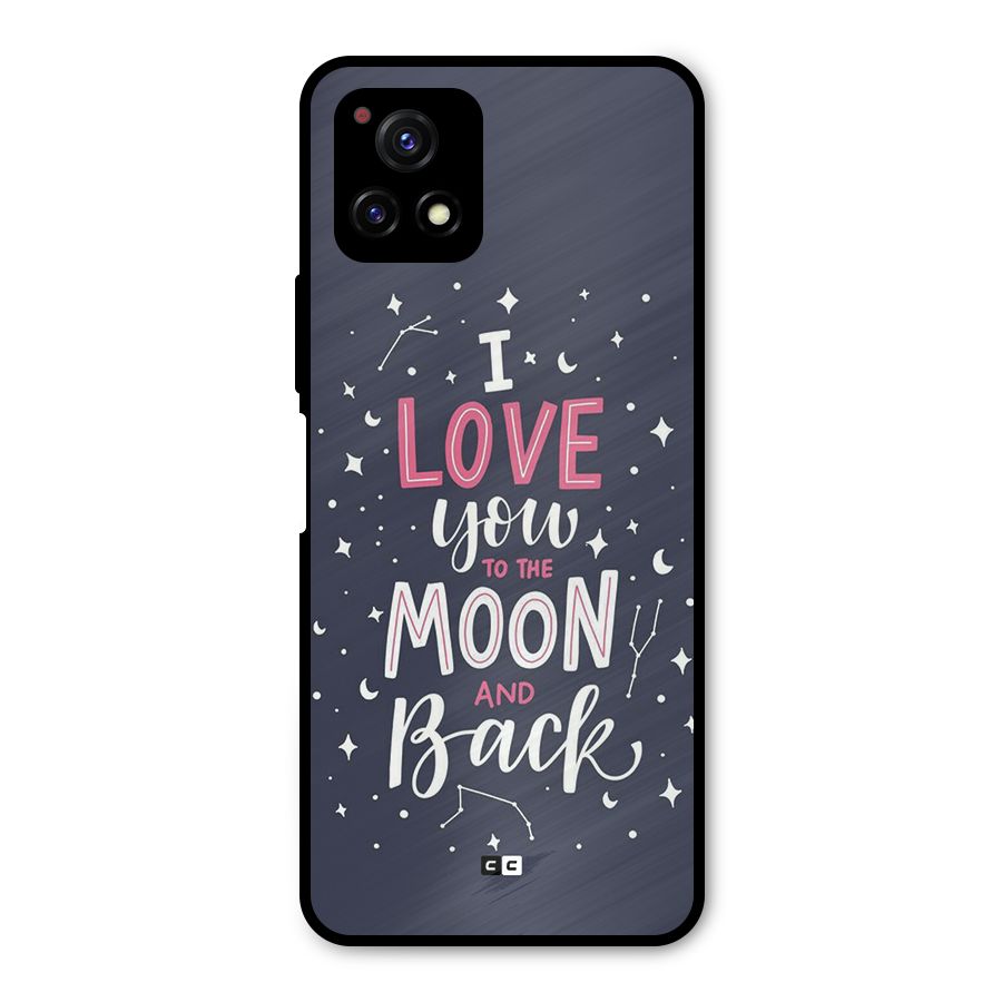 Love To The Moon Metal Back Case for Vivo Y72 5G