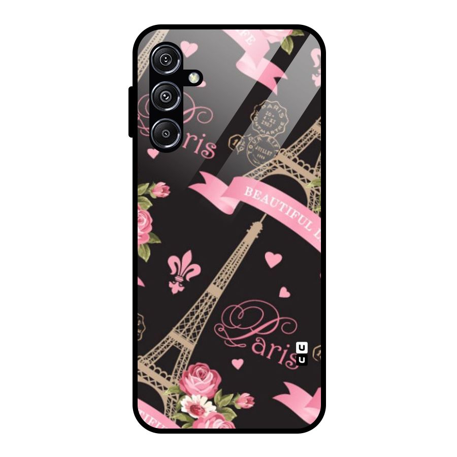 Love Tower Glass Back Case for Galaxy M34 5G