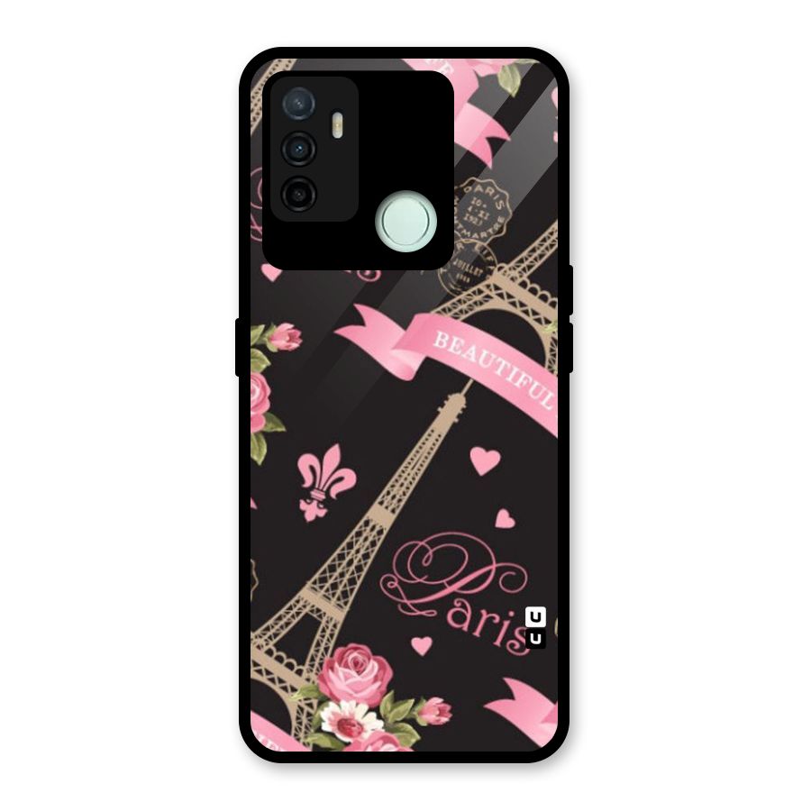 Love Tower Glass Back Case for Oppo A53