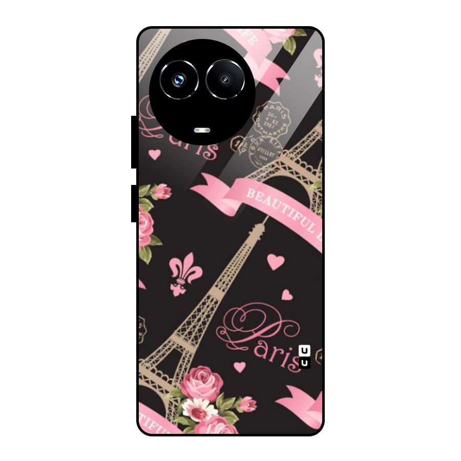 Love Tower Glass Back Case for Realme Narzo 60X