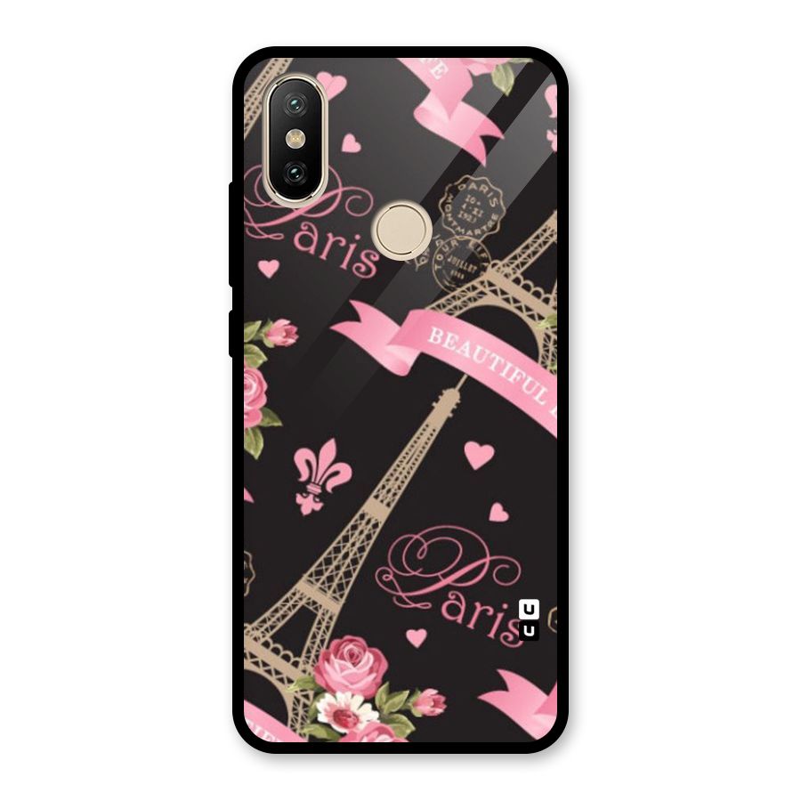 Love Tower Glass Back Case for Redmi A2