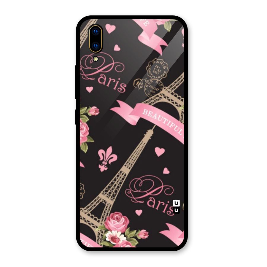 Love Tower Glass Back Case for Vivo V11 Pro