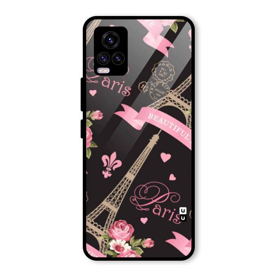 Love Tower Glass Back Case for Vivo V20 2021
