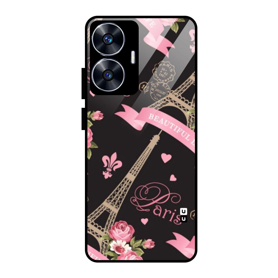 Love Tower Glass Back Case for realme C55