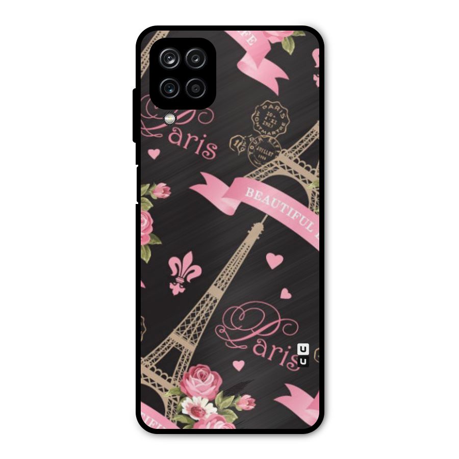 Love Tower Metal Back Case for Galaxy A12