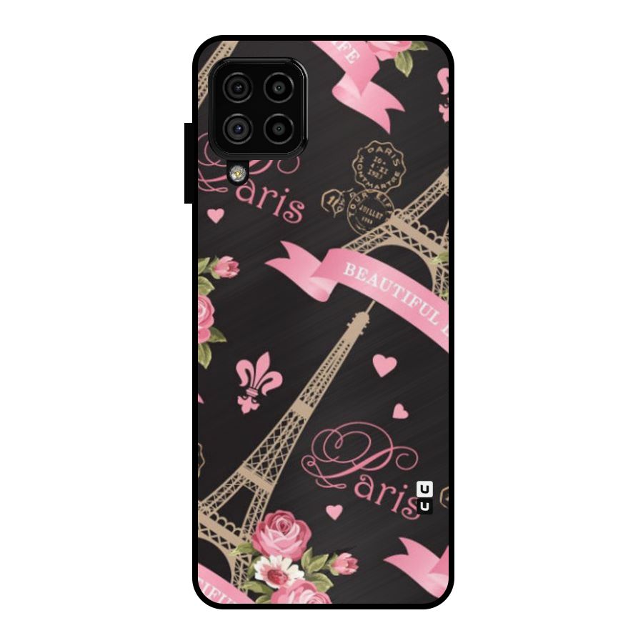 Love Tower Metal Back Case for Galaxy A22 4G