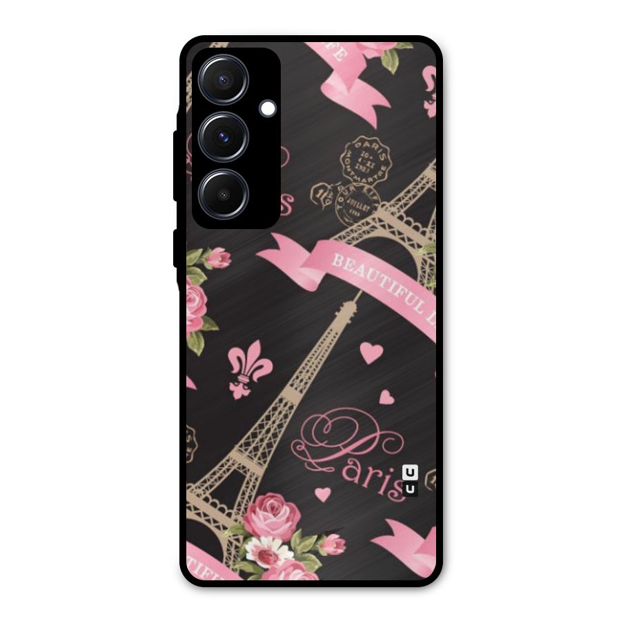 Love Tower Metal Back Case for Galaxy A55