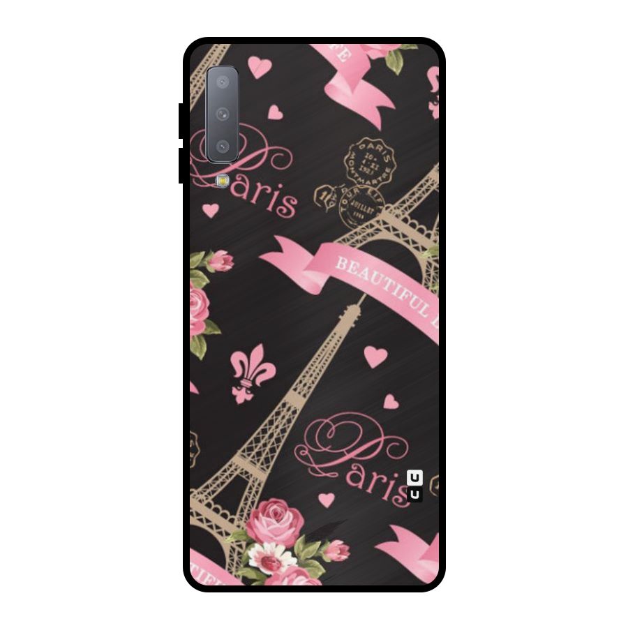 Love Tower Metal Back Case for Galaxy A7 (2018)