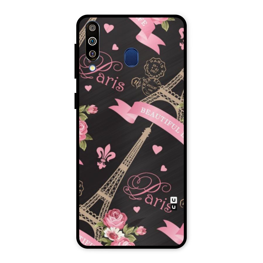 Love Tower Metal Back Case for Galaxy M30