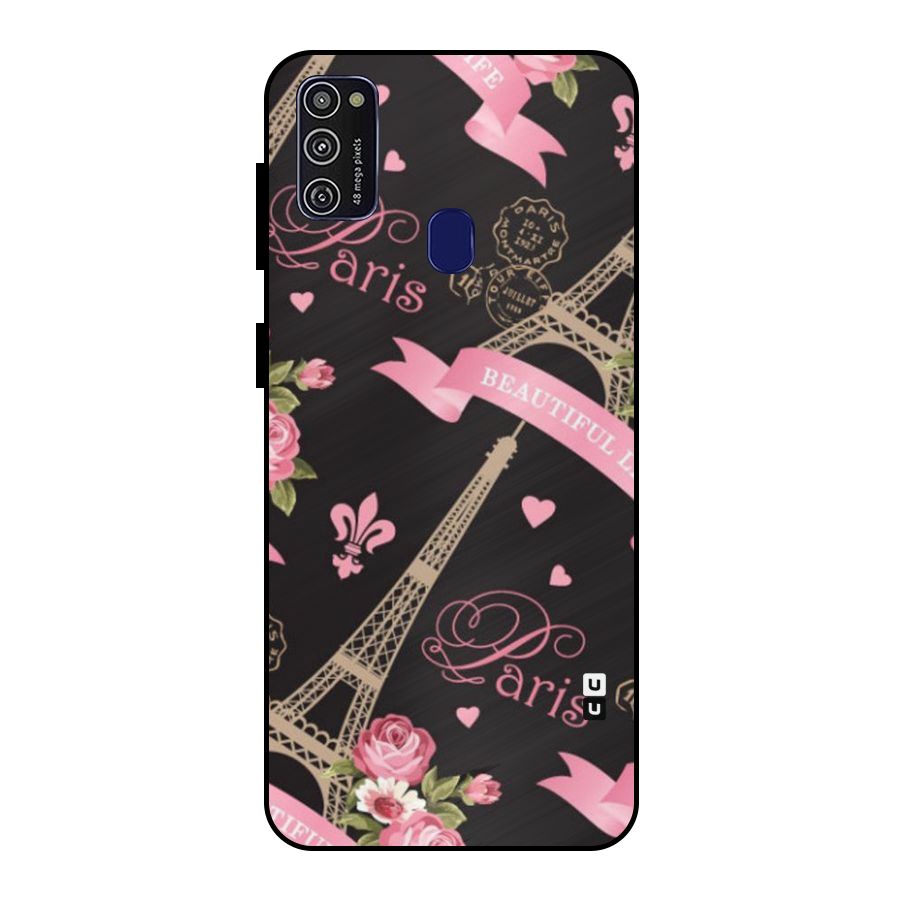 Love Tower Metal Back Case for Galaxy M30s