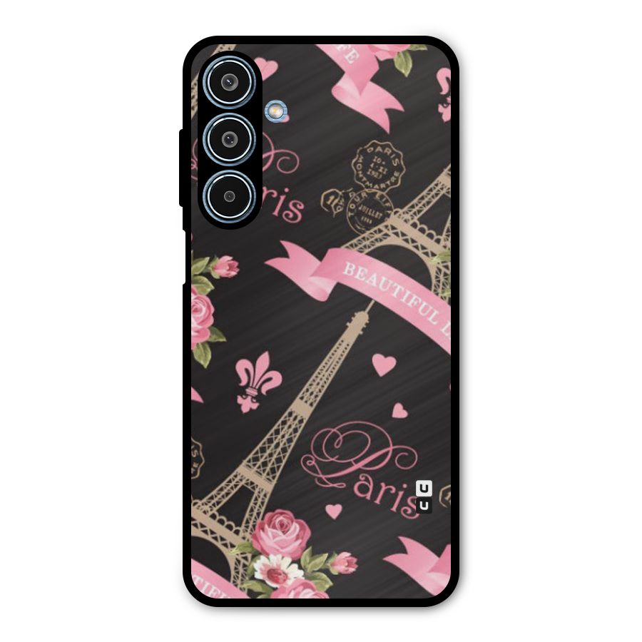 Love Tower Metal Back Case for Galaxy M35