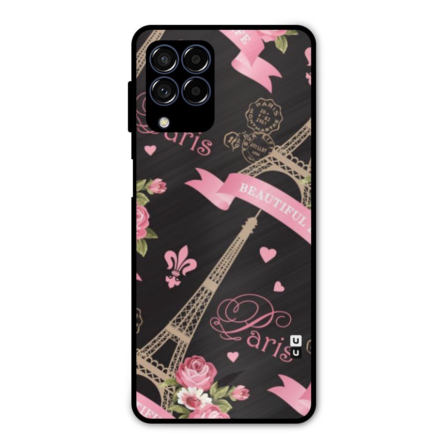 Love Tower Metal Back Case for Galaxy M53 5G