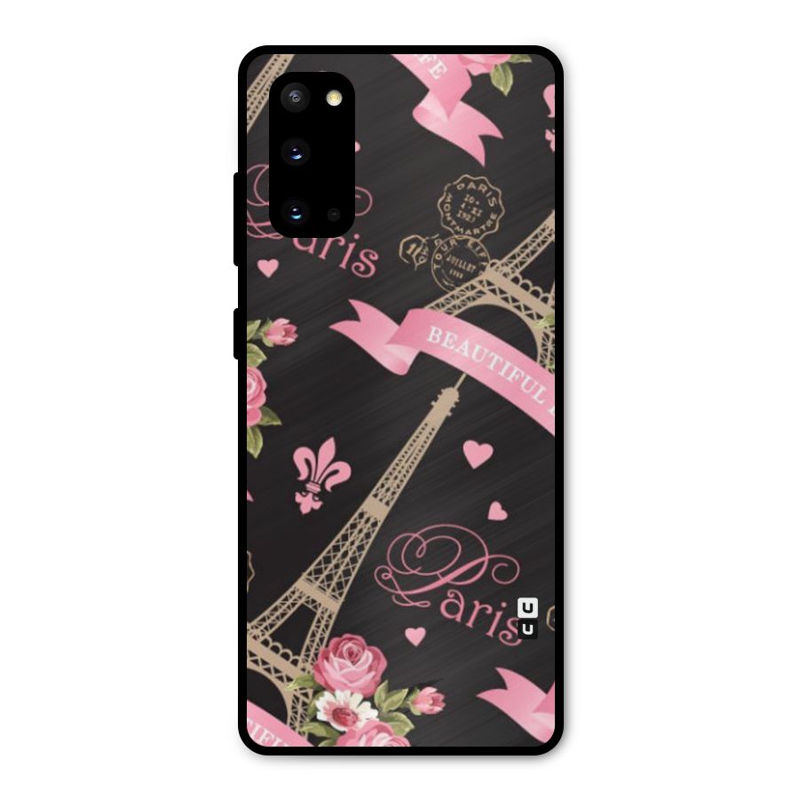 Love Tower Metal Back Case for Galaxy S20