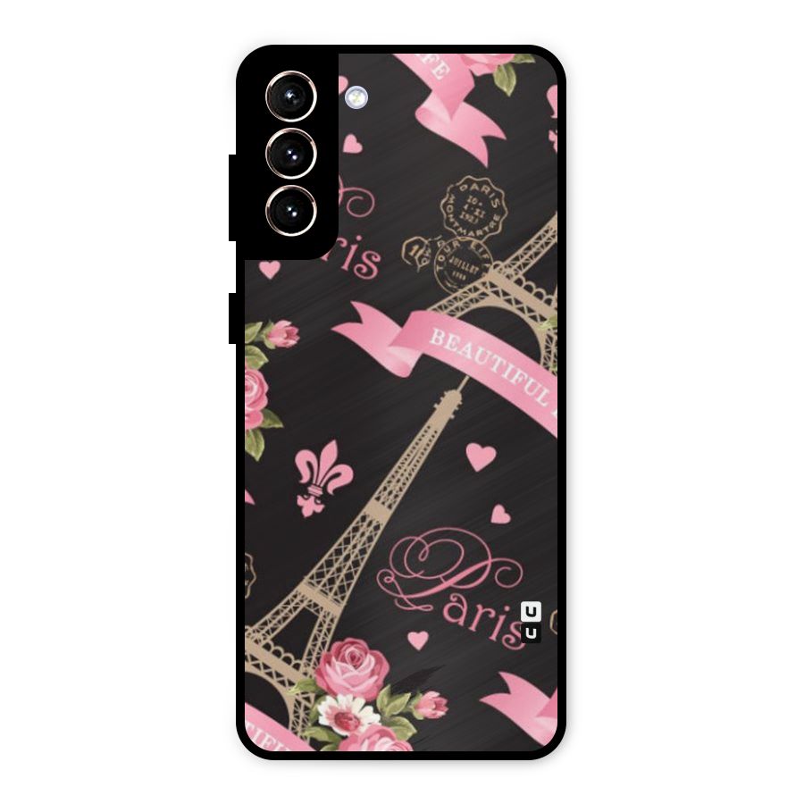 Love Tower Metal Back Case for Galaxy S21 Plus
