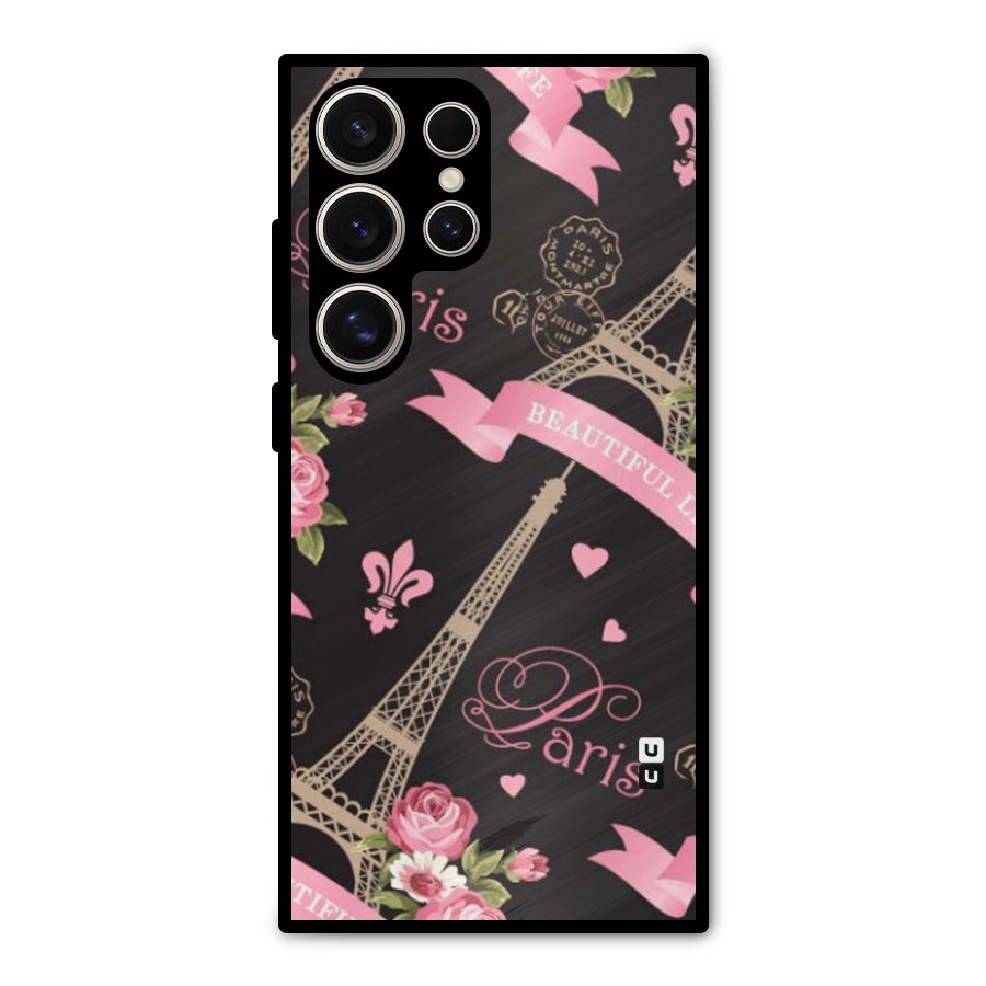 Love Tower Metal Back Case for Galaxy S24 Ultra