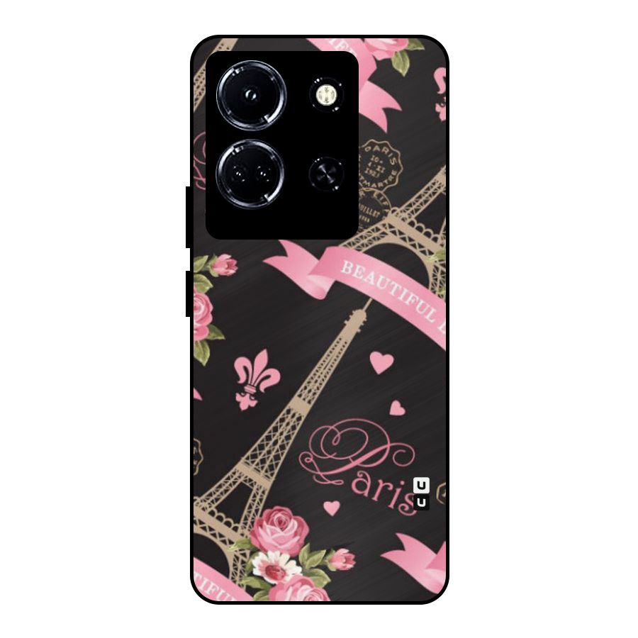Love Tower Metal Back Case for Infinix Note 30 5G