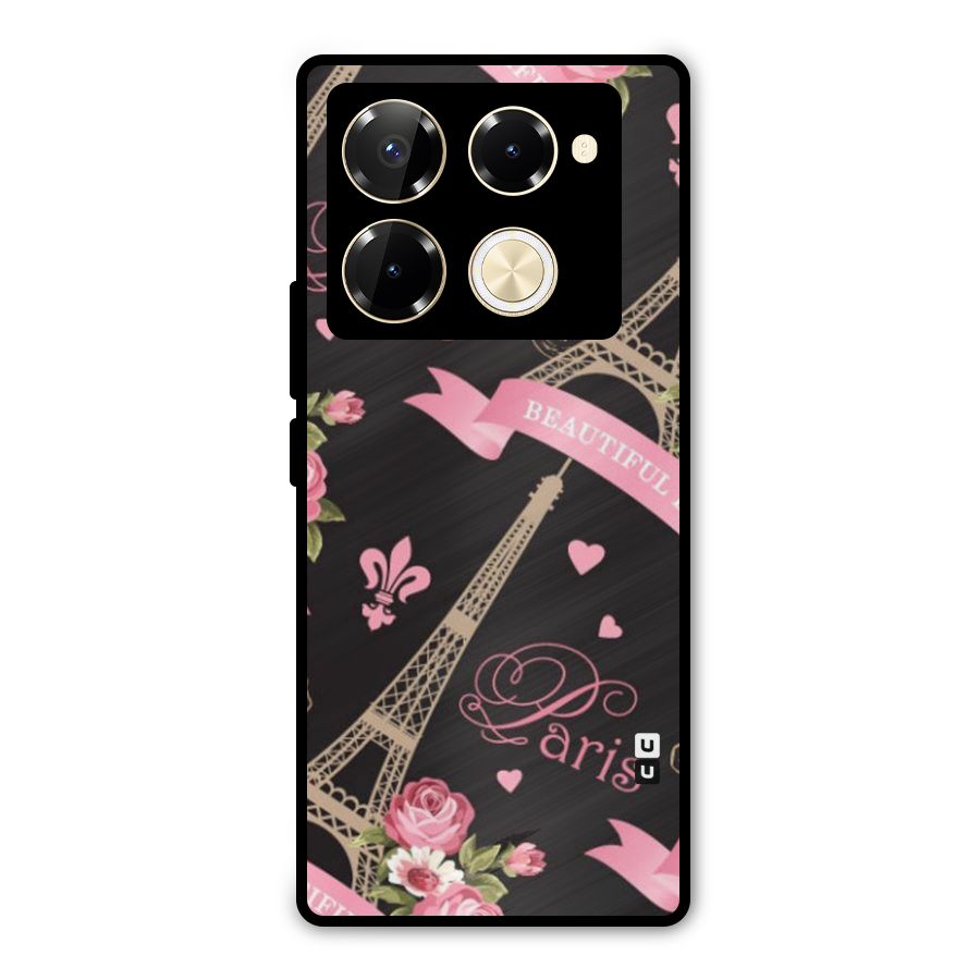 Love Tower Metal Back Case for Infinix Note 40 Pro