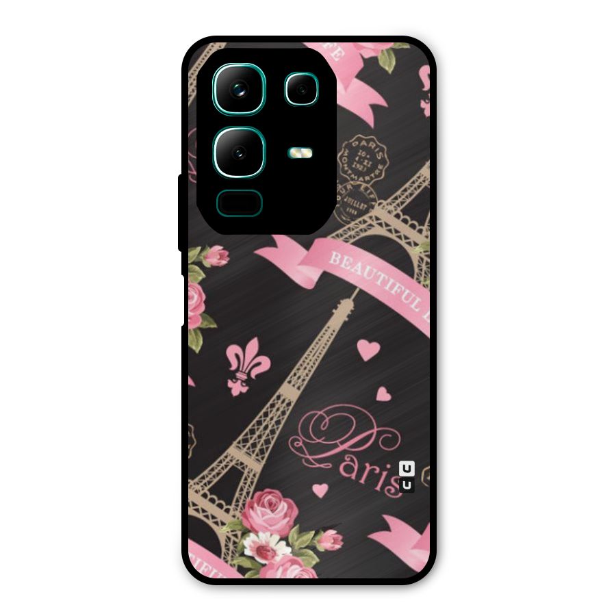 Love Tower Metal Back Case for Infinix Note 50x