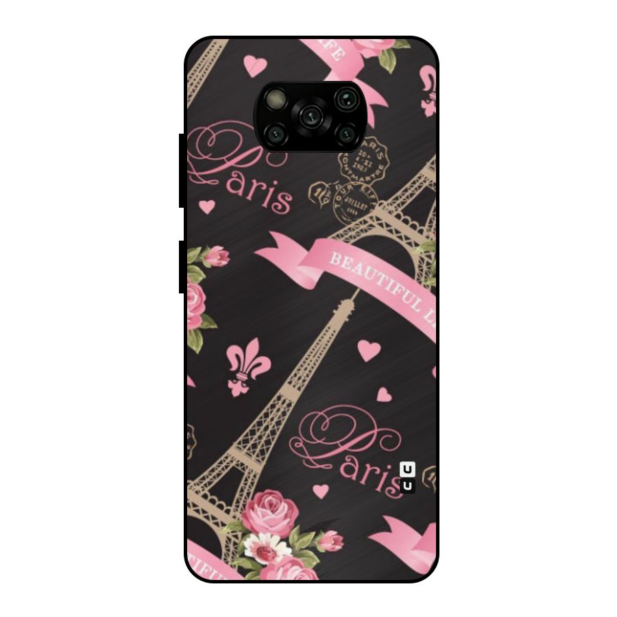 Love Tower Metal Back Case for Poco X3
