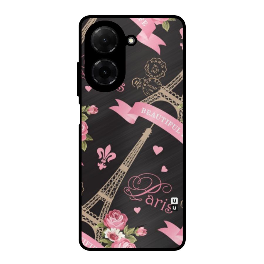 Love Tower Metal Back Case for Redmi A5 4G
