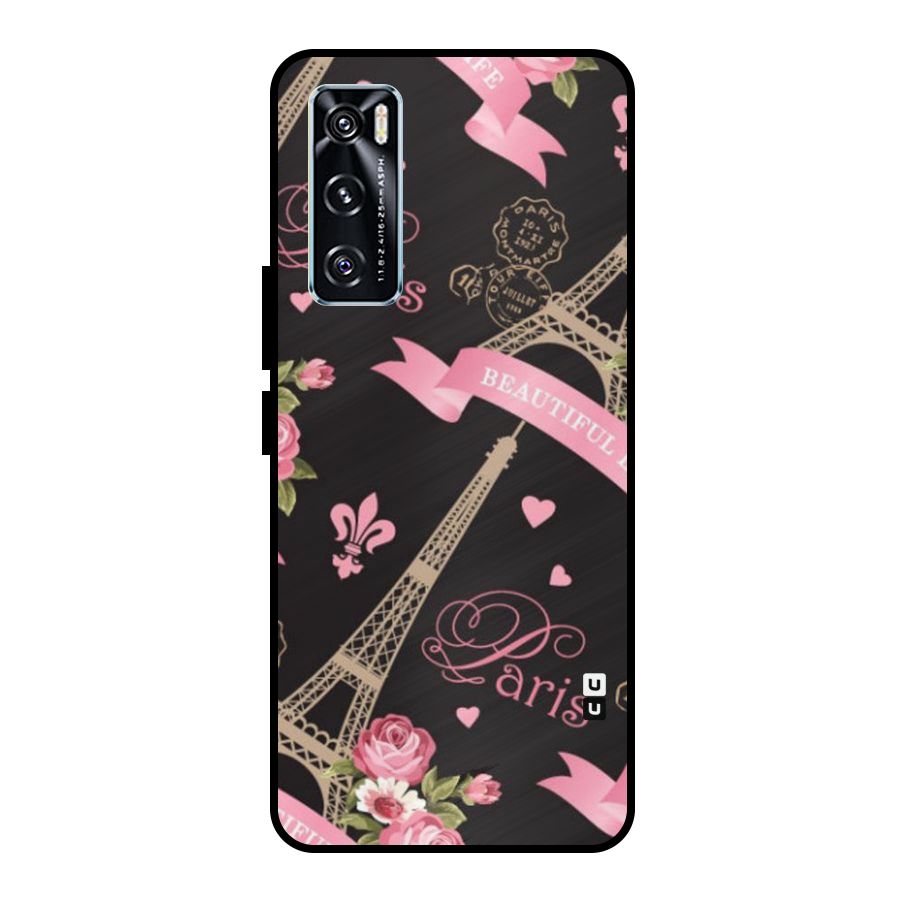 Love Tower Metal Back Case for Vivo V20 SE