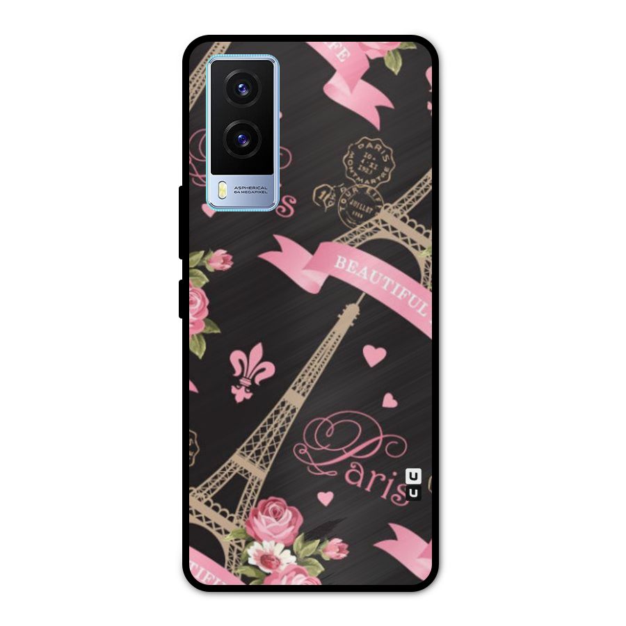 Love Tower Metal Back Case for Vivo V21e 5G