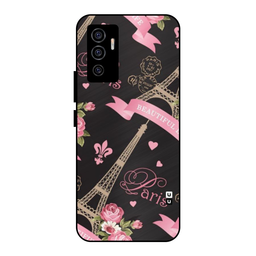 Love Tower Metal Back Case for Vivo V23e