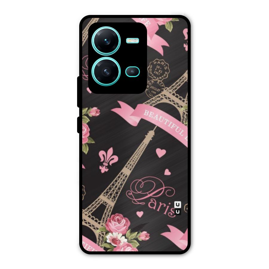 Love Tower Metal Back Case for Vivo V25