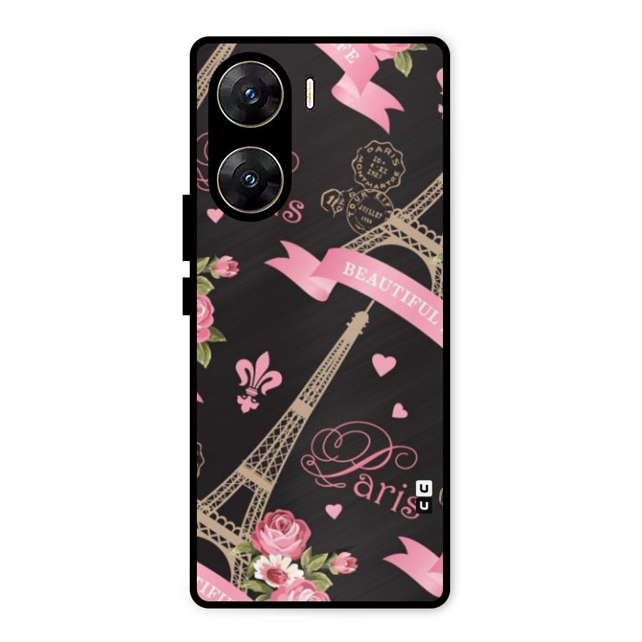 Love Tower Metal Back Case for Vivo V29e