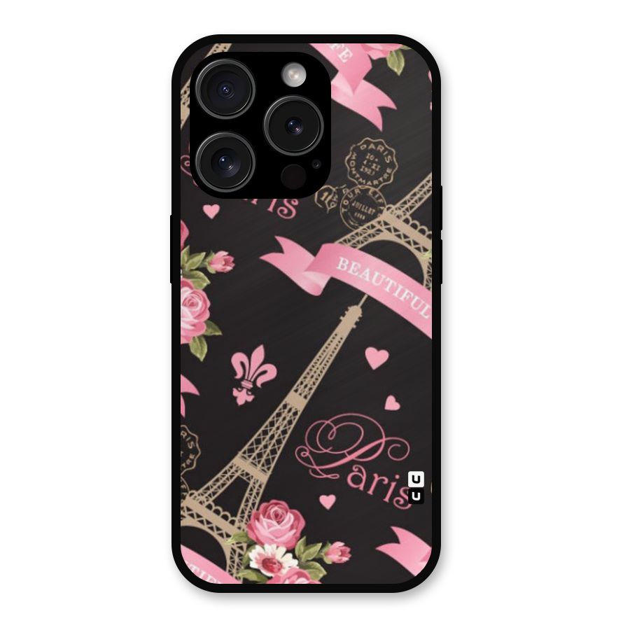 Love Tower Metal Back Case for iPhone 15 Pro
