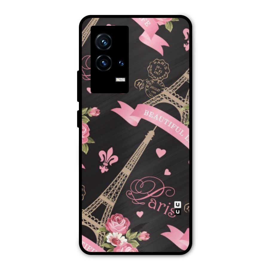 Love Tower Metal Back Case for iQOO 9 5G