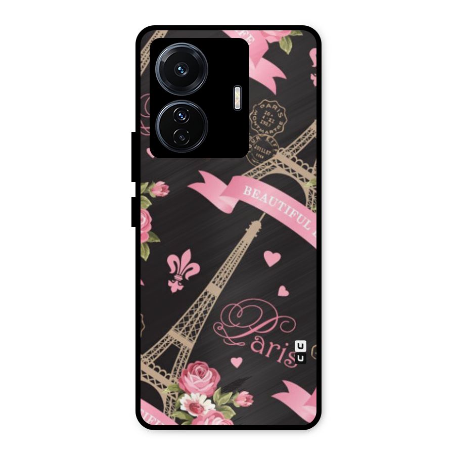 Love Tower Metal Back Case for iQOO Z6