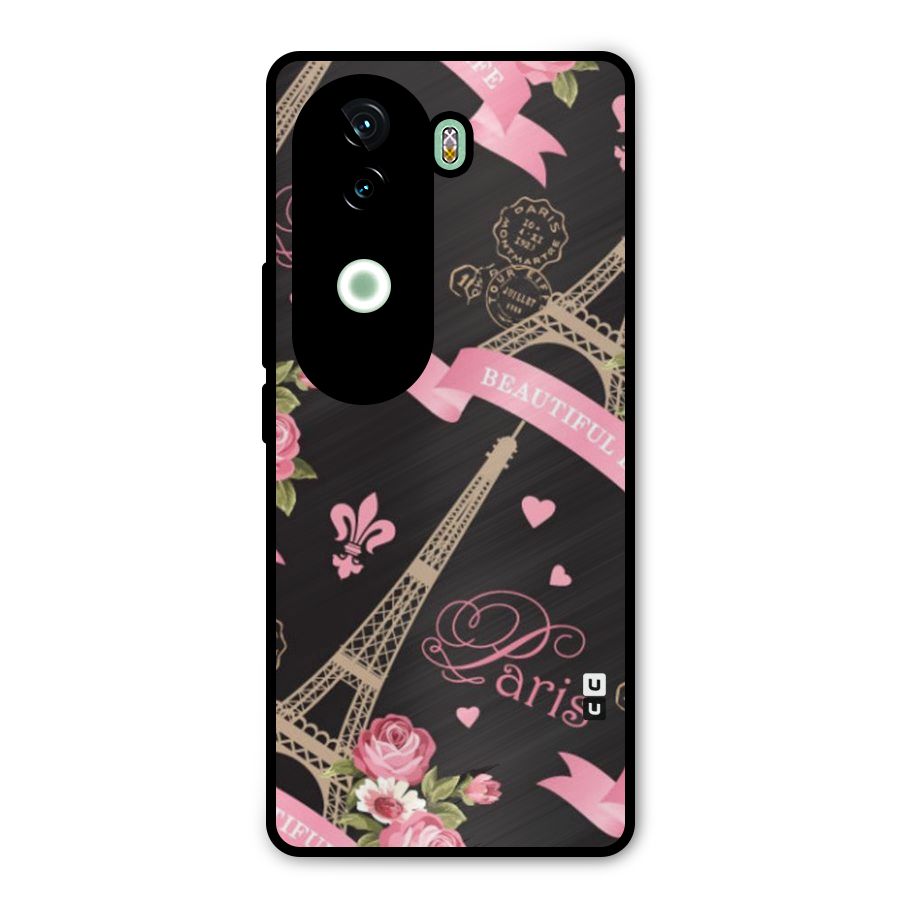 Love Tower Metal Back Case for iQOO Z9s