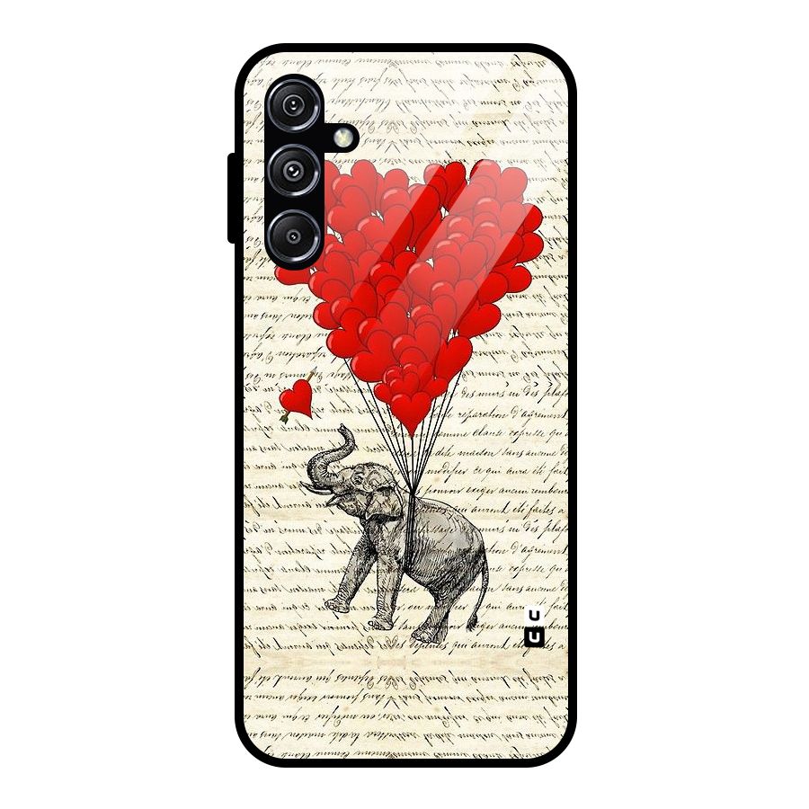 Love Weight Glass Back Case for Galaxy M34 5G