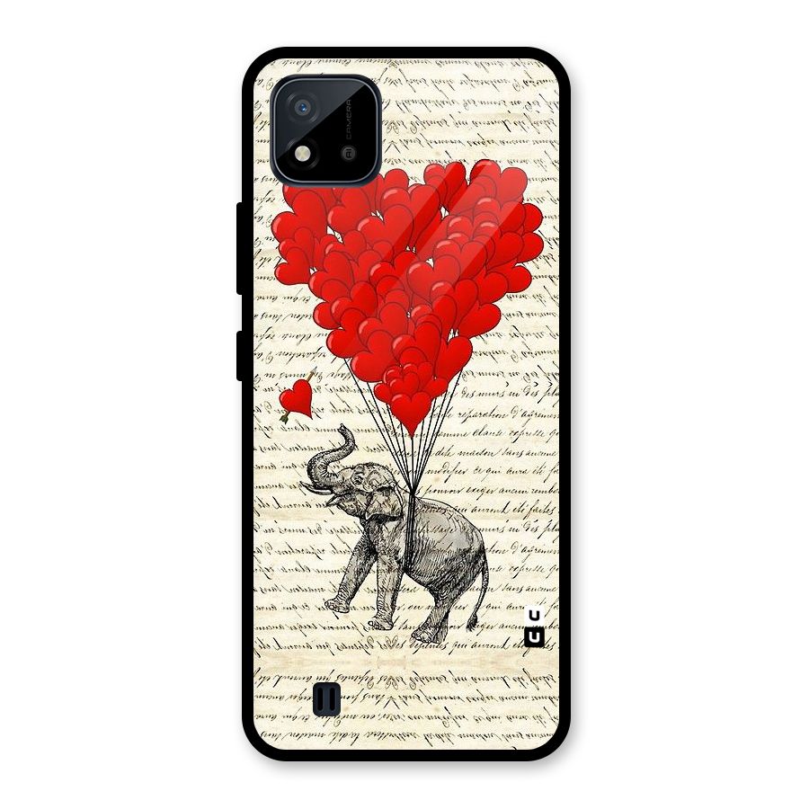 Love Weight Glass Back Case for Realme C11 2021