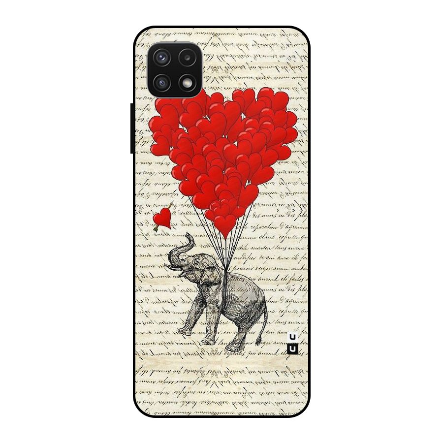 Love Weight Metal Back Case for Galaxy A22 5G