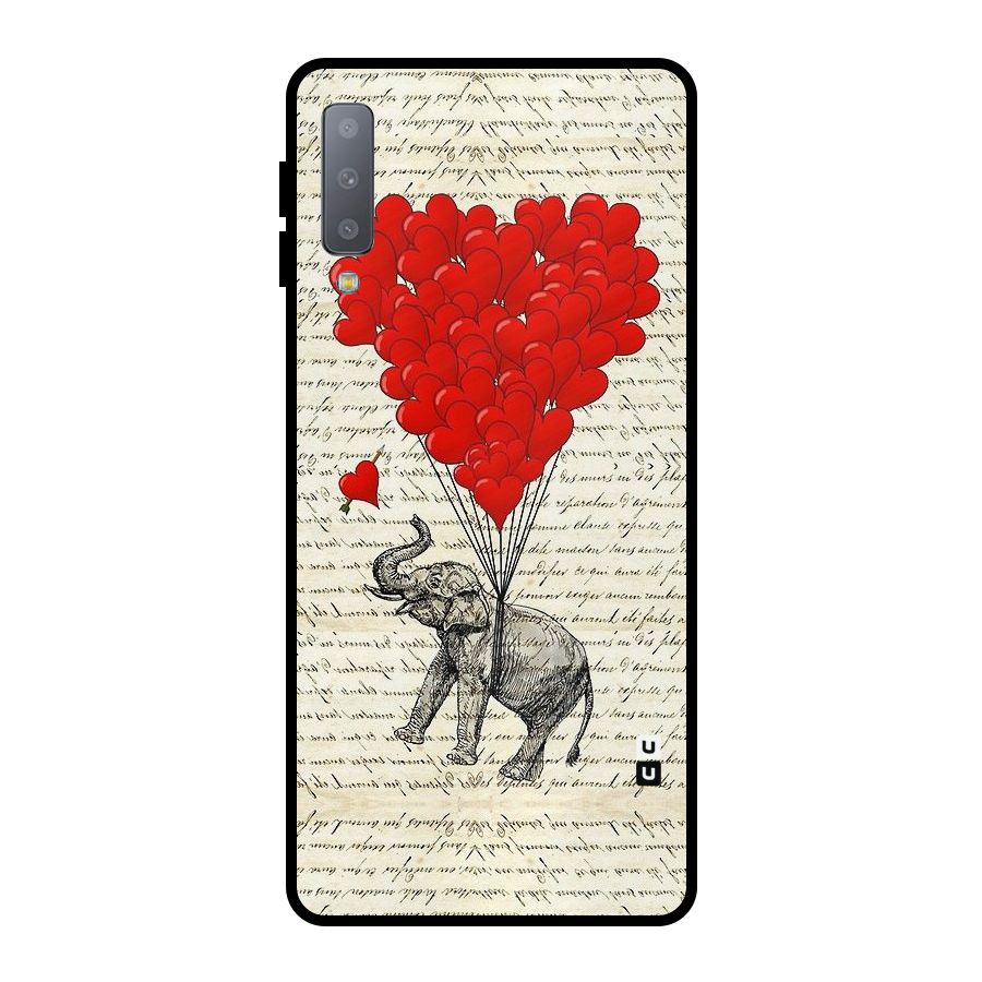 Love Weight Metal Back Case for Galaxy A7 (2018)