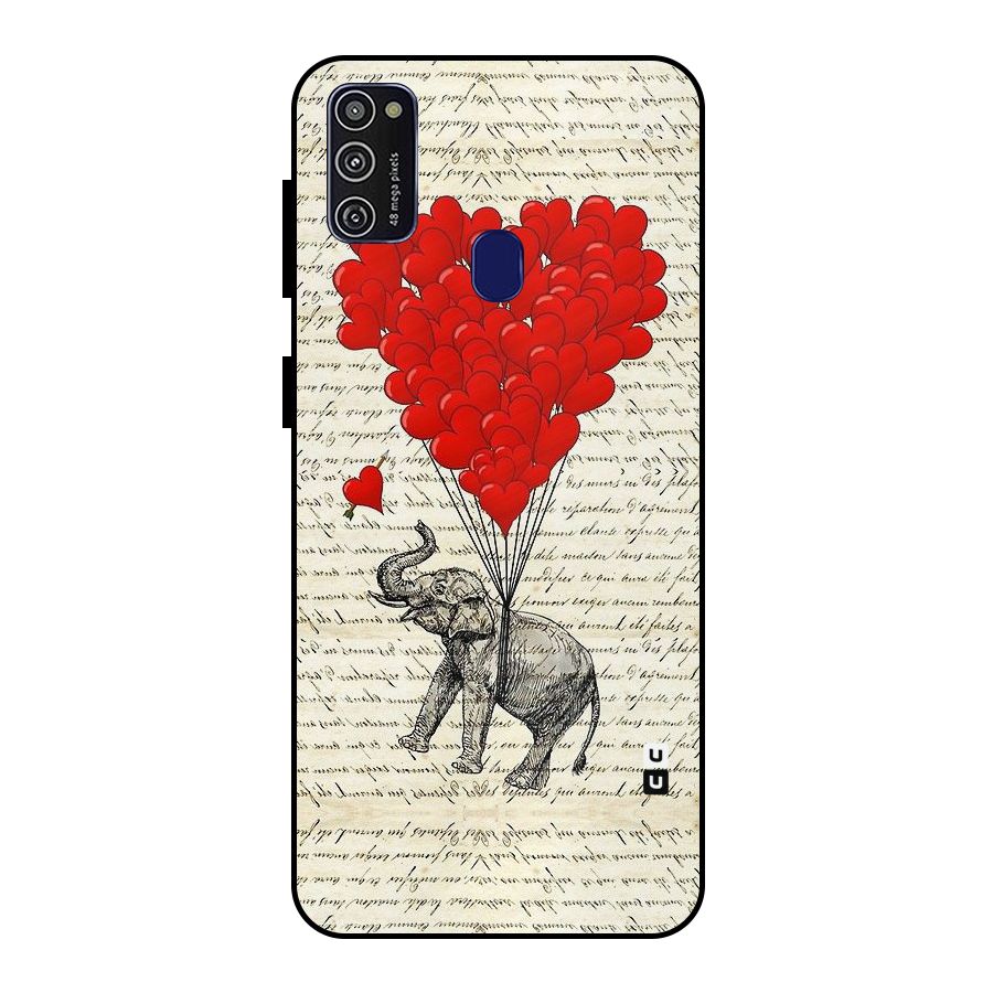 Love Weight Metal Back Case for Galaxy M21