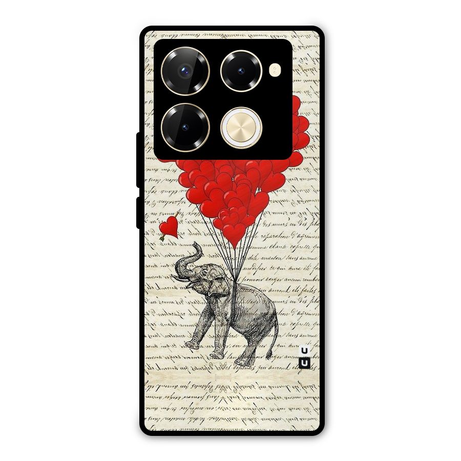 Love Weight Metal Back Case for Infinix Note 40 Pro