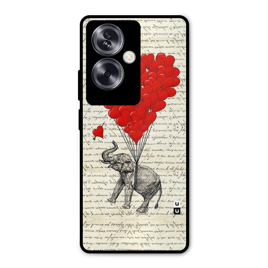 Love Weight Metal Back Case for Oppo A79 5G