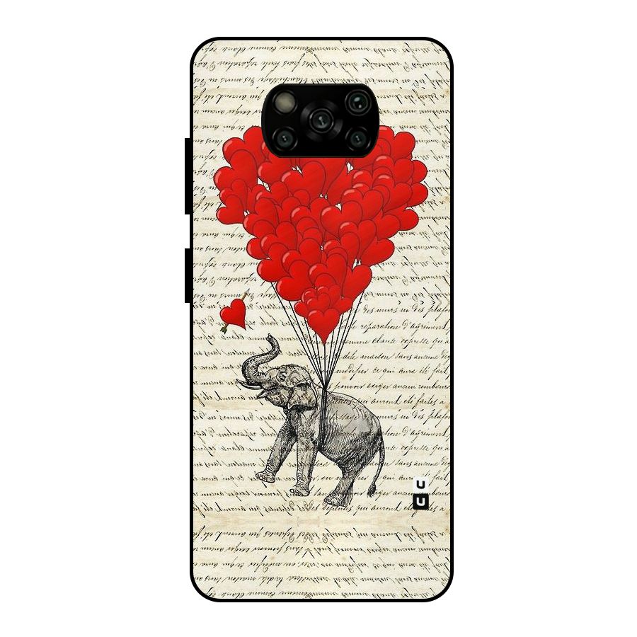 Love Weight Metal Back Case for Poco X3