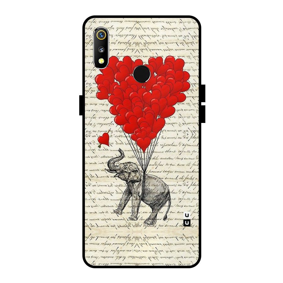 Love Weight Metal Back Case for Realme 3