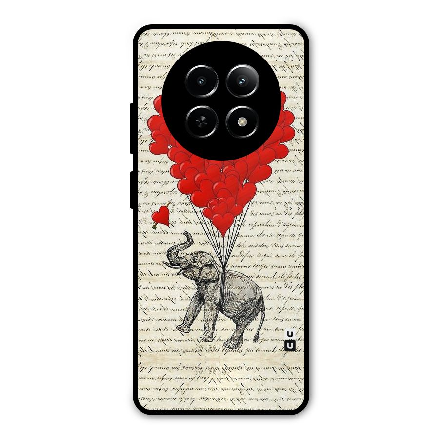 Love Weight Metal Back Case for Realme Narzo 70x 5G