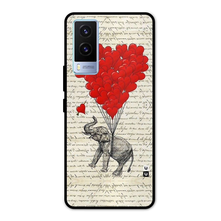 Love Weight Metal Back Case for Vivo V21e 5G