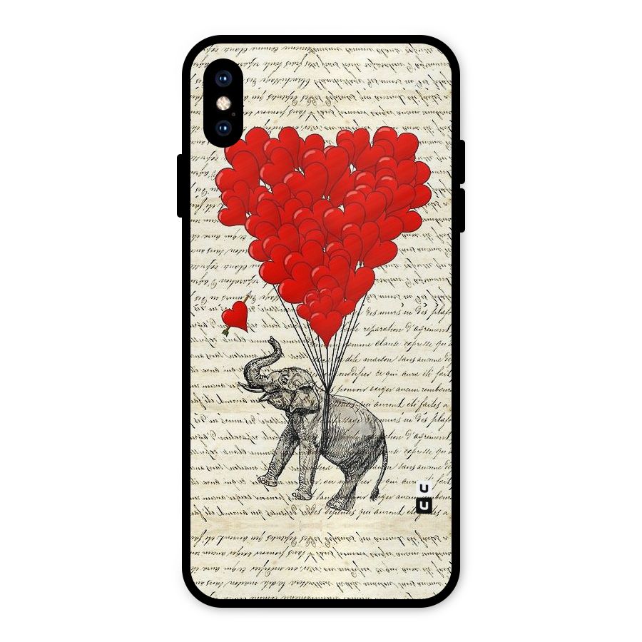 Love Weight Metal Back Case for iPhone XS Max